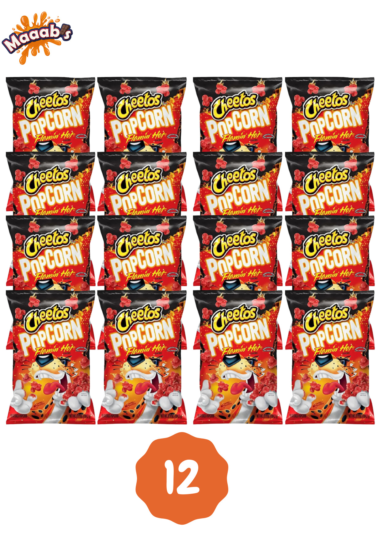 Cheetos Flaming Hot PopCorn 6.5 (Box of 12) Maaabs