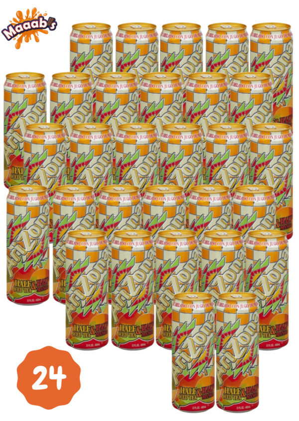 Arizona Half Ice Tea and Half Mango 695ml x 24 Cans Case Maaabs