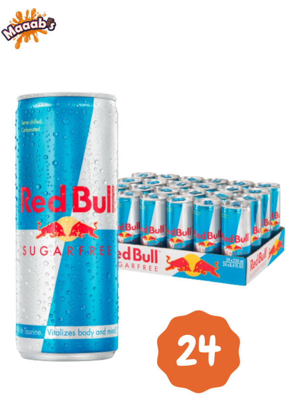 Red Bull Energy Drink Sugar Free NON PM 250ml X 24 Cans Case Maaabs