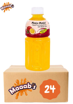 Mogu Mogu Passion Fruit Flavored Drink With Nata De Coco