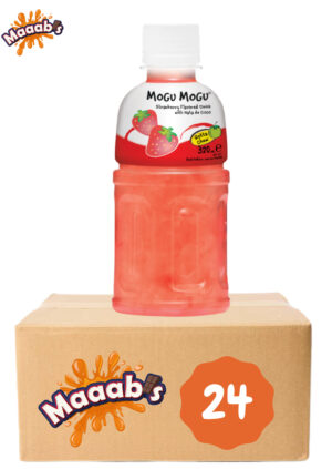 Mogu Mogu Strawberry Flavoured Drink With Nata De Coco