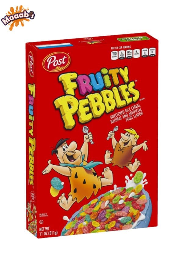 Fruity Pebbles With Marshmallow Cereal – 312g - Maaabs