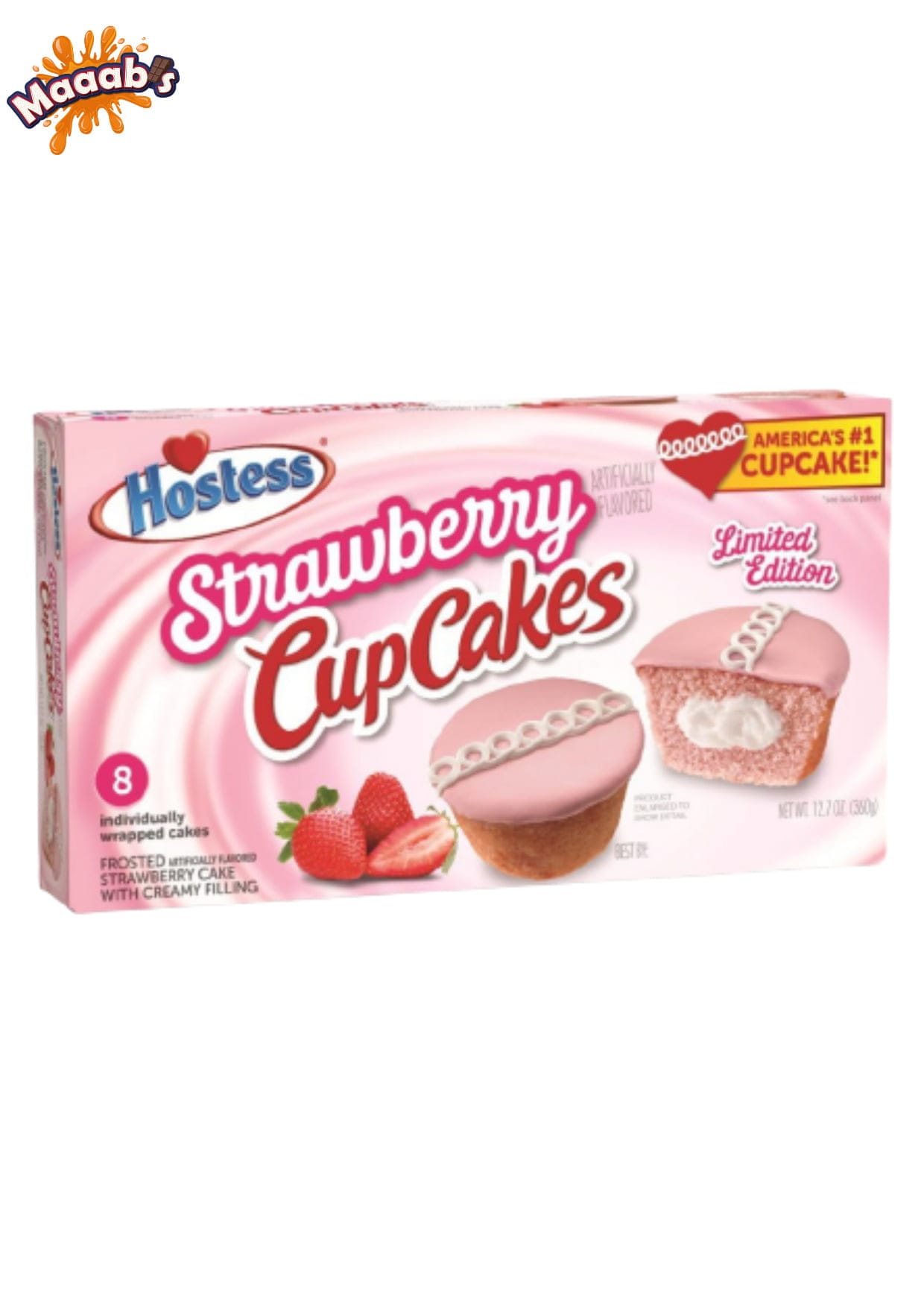 Hostess – Strawberry Cup Cake Multipack Frozen -361g - Maaabs