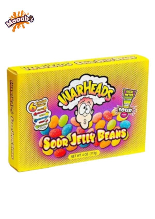 Warheads Sour Jelly Beans Theater Box - 114g