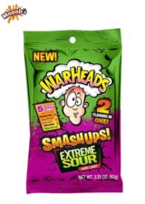 Warheads Extreme Sour Smashups Hard Candy Peg Bag-93 g