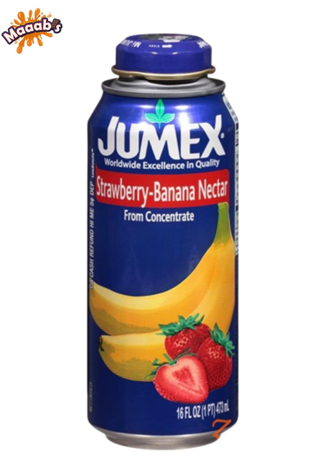 Jumex StrawberryBanana Juice And Pulp Drink 16 OZ (473ml) Maaabs