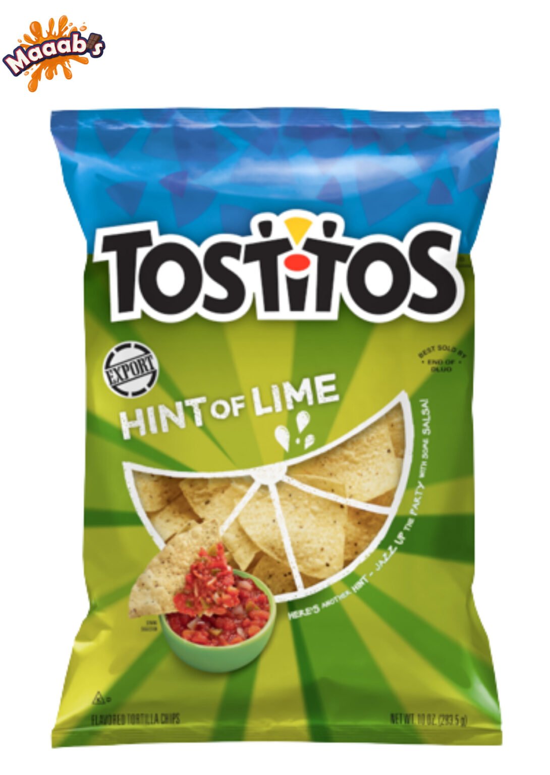 Tostitos Hint Of Lime Tortilla Chips – 10oz (283.5g) - Maaabs