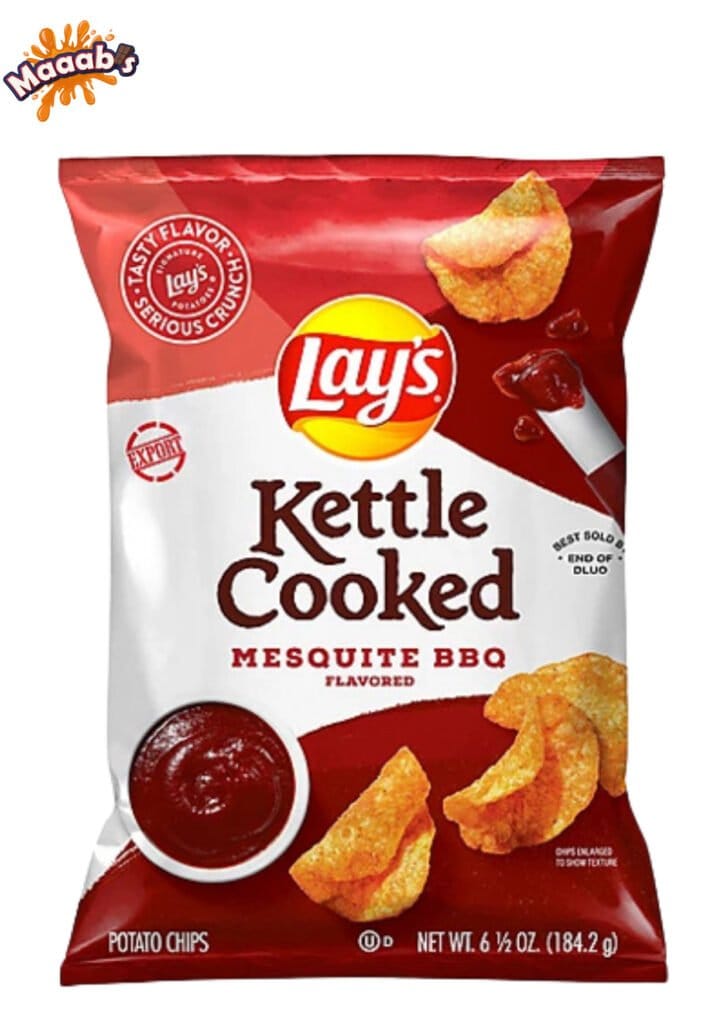 Lays Kettle Cooked Mesquite Bbq Flavored Potato Chips 65oz 1842g Maaabs 2335