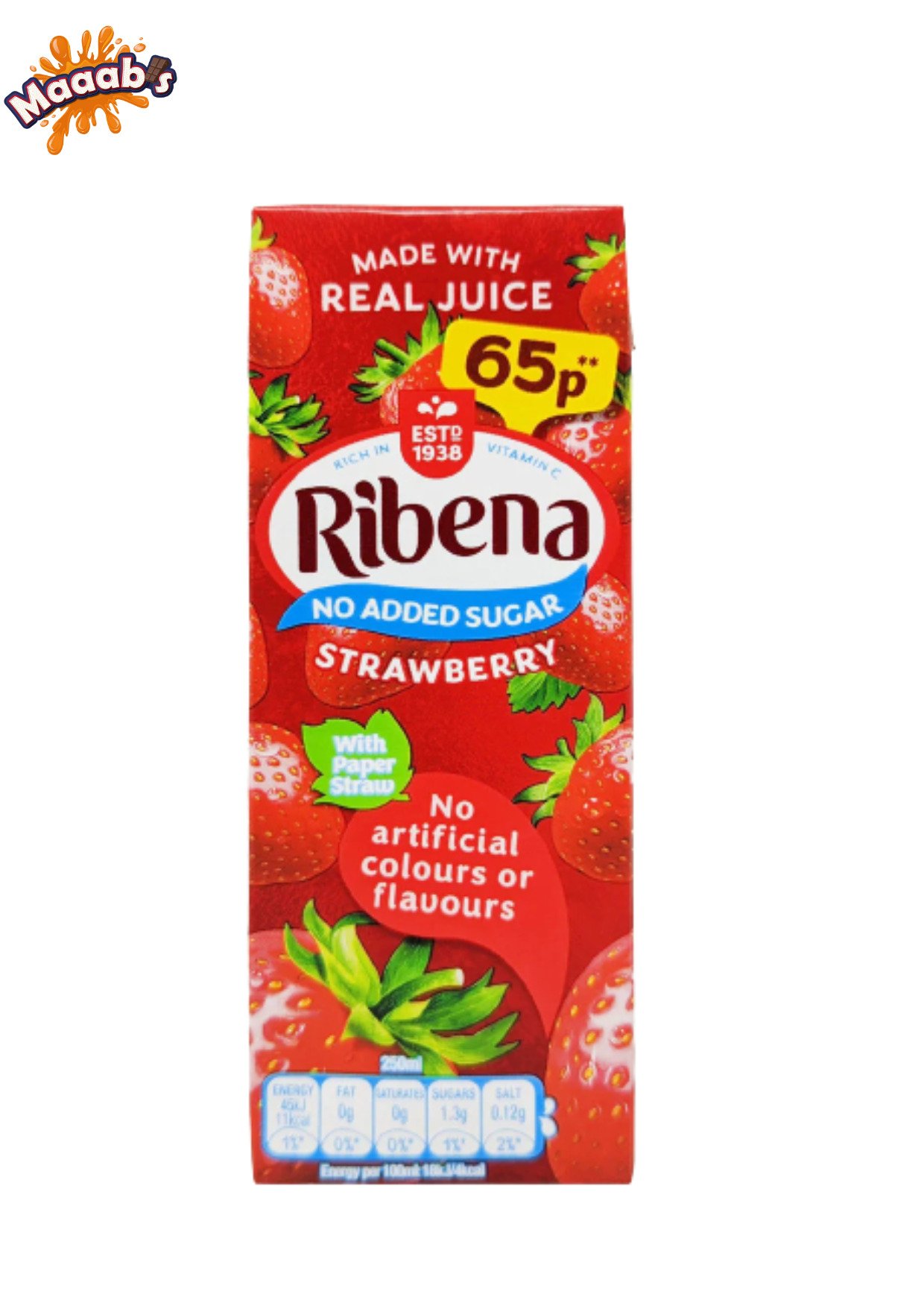 Ribena Strawberry Juice Drink 250ml - Maaabs