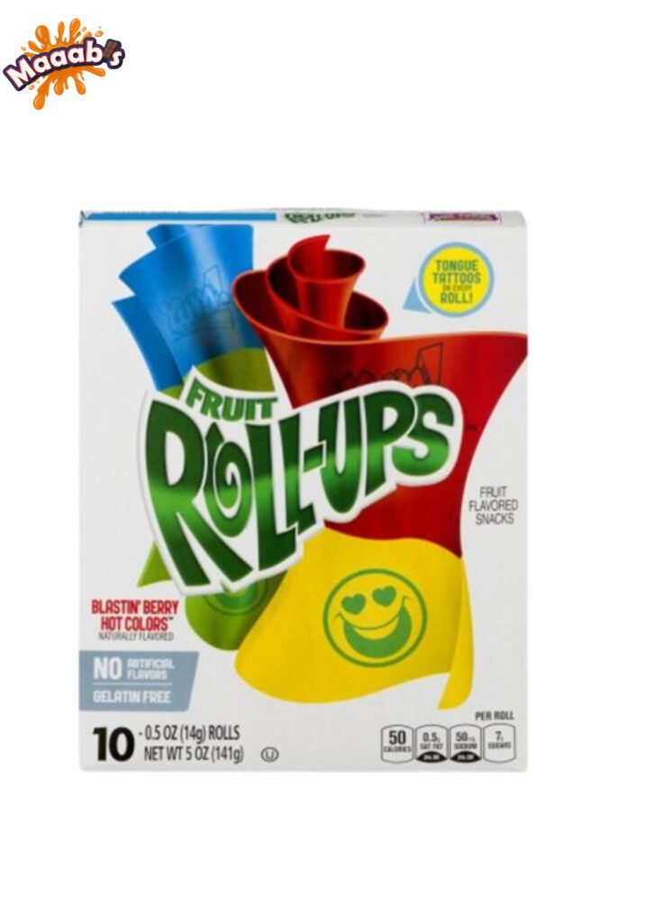 Betty Crocker Fruit Roll Ups Blastin Berry Hot Colors 141g - Maaabs