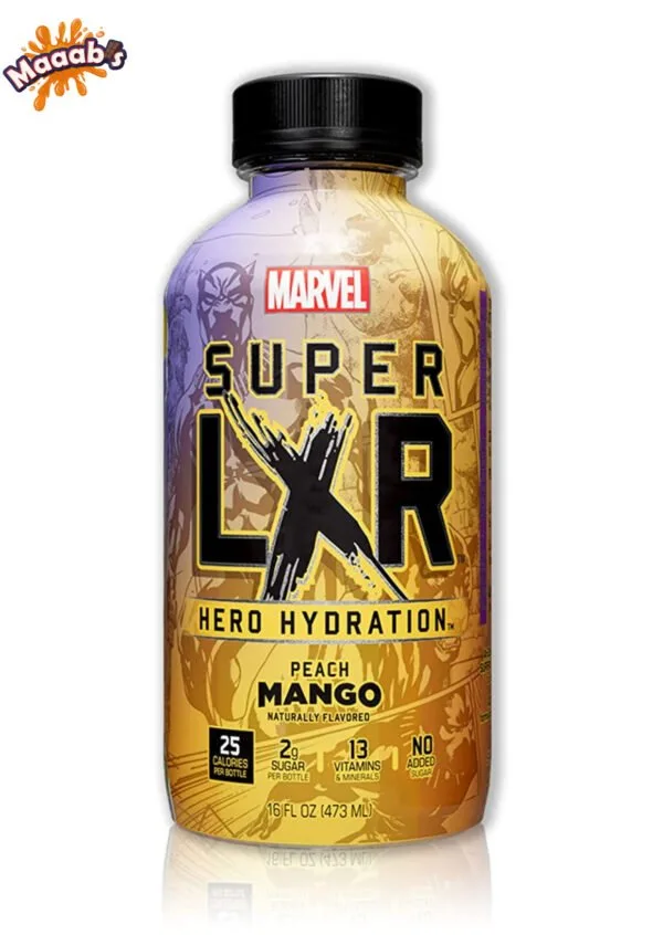Arizona x Marvel Super LXR Hero Hydration Peach Mango - 16fl.oz (473ml)