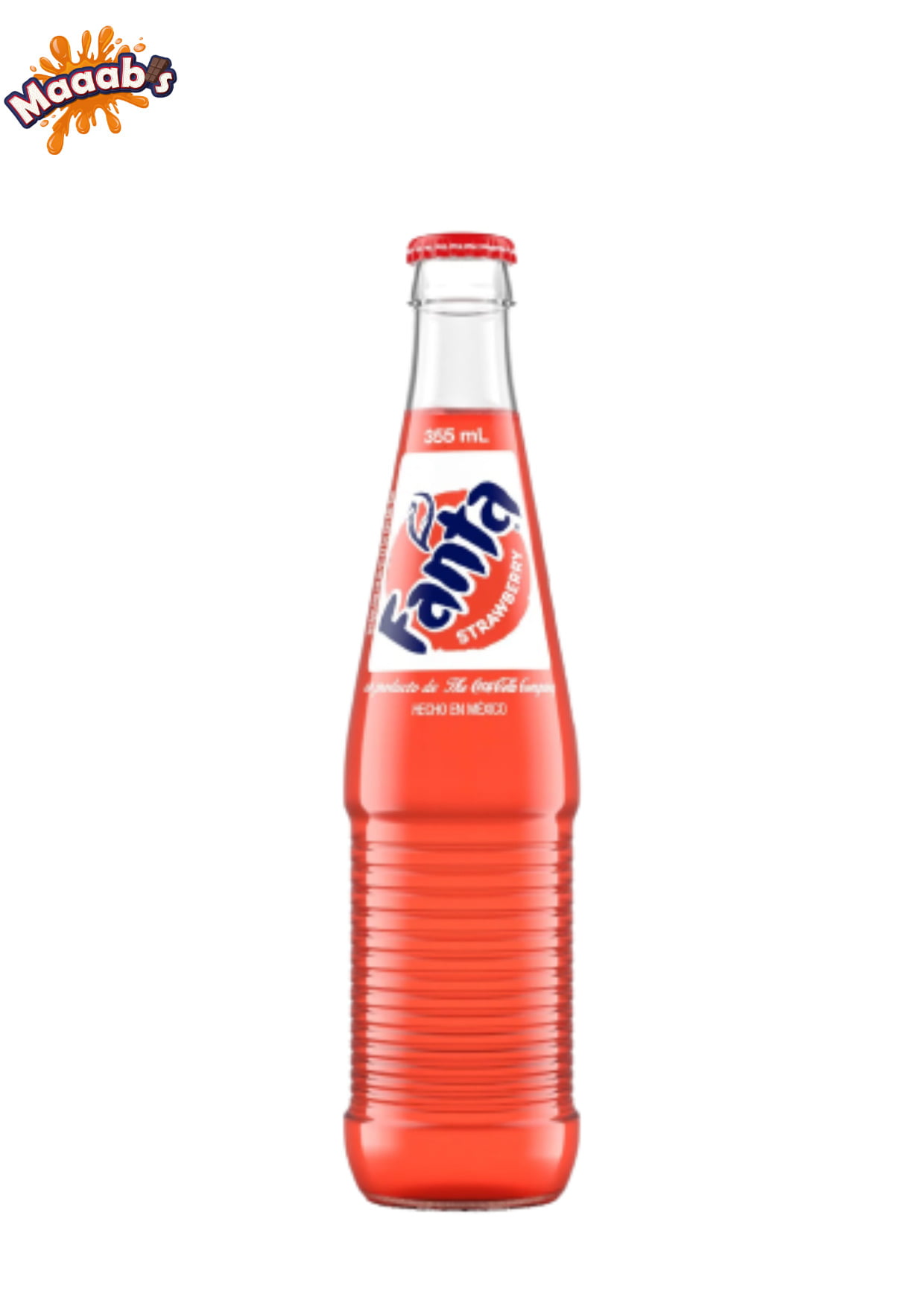 Fanta Strawberry Mexico Soda Pop, 355 ml Glass Bottle - Maaabs