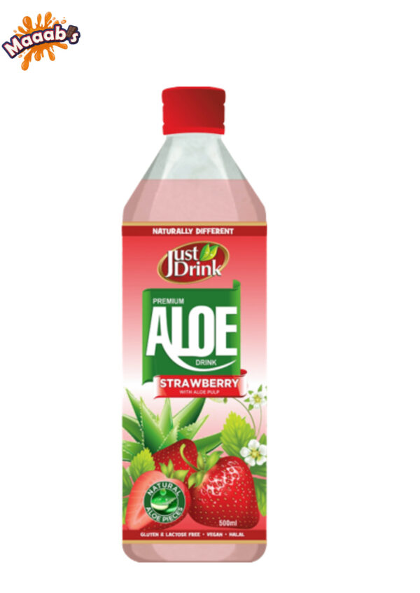 just drink premium strawberry aloe drink