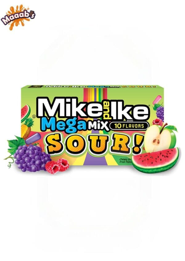 MIKE AND IKE Mega Mix Sweet and Sour Theater Box- 141g