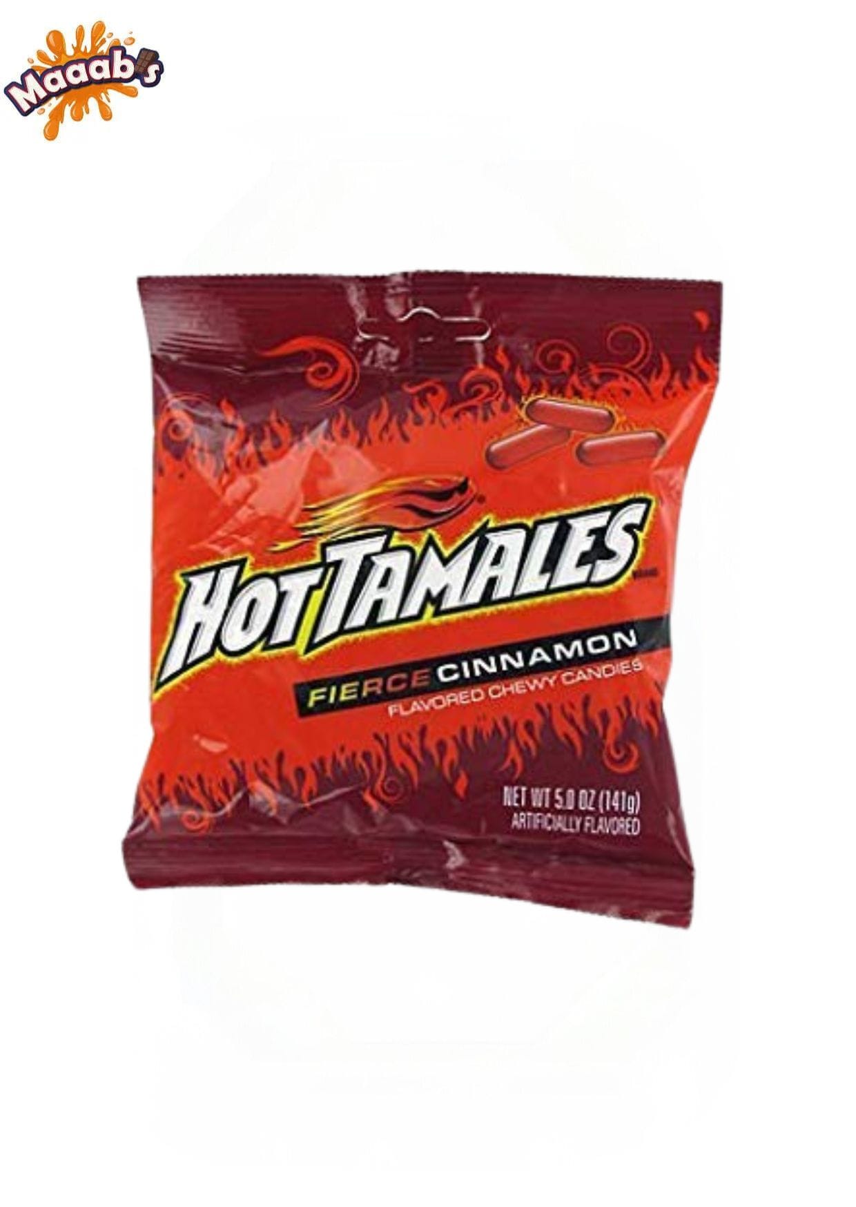 MIKE AND IKE Hot Tamales Fierce Cinnamon Peg Bag – 141g - Maaabs