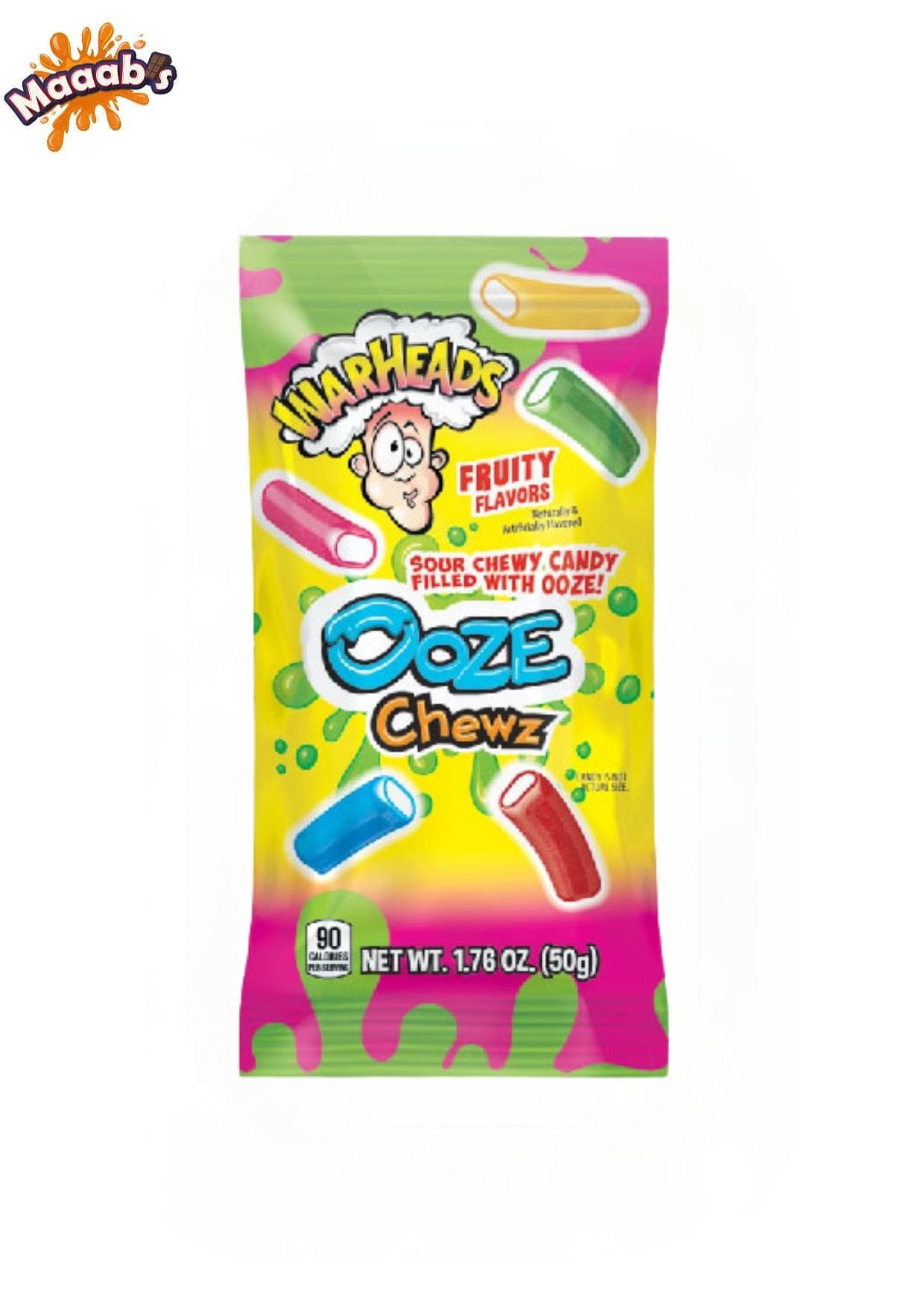 Warheads Ooze Chewz Sachet – 50g - Maaabs