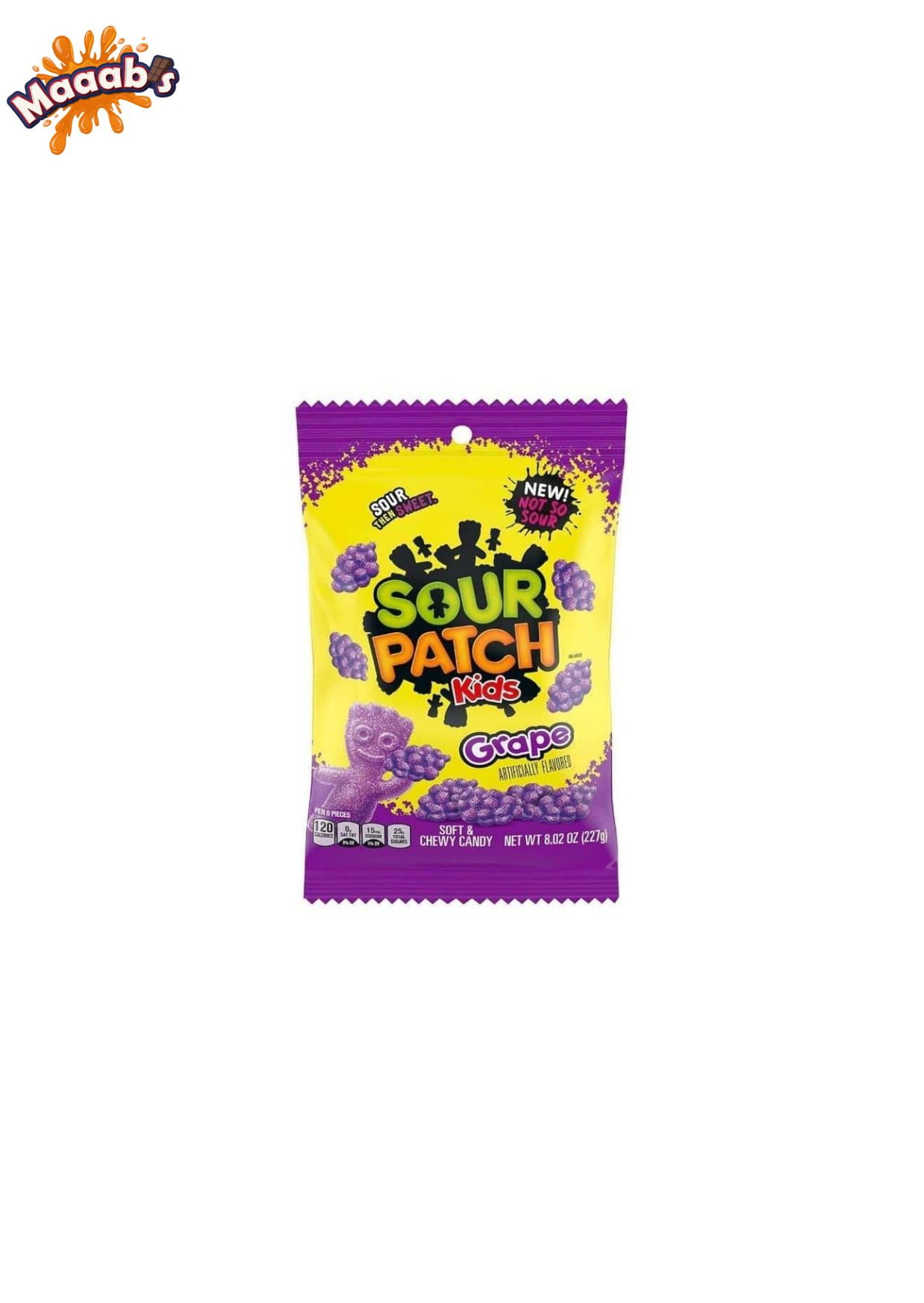 Sour Patch Grape Peg Bag – 227g - Maaabs