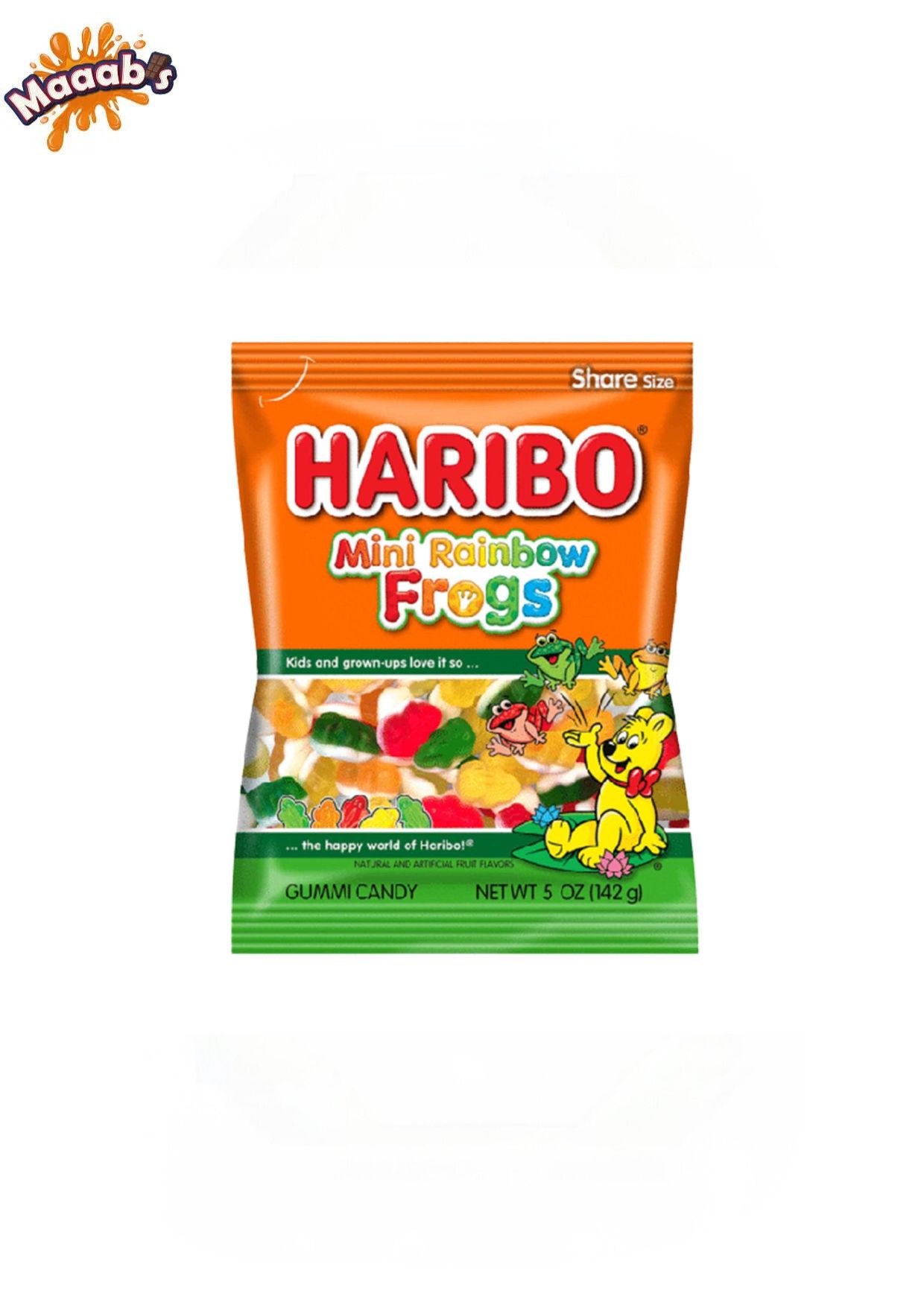 Haribo Mini Rainbow Frogs 5oz (142g) - Maaabs