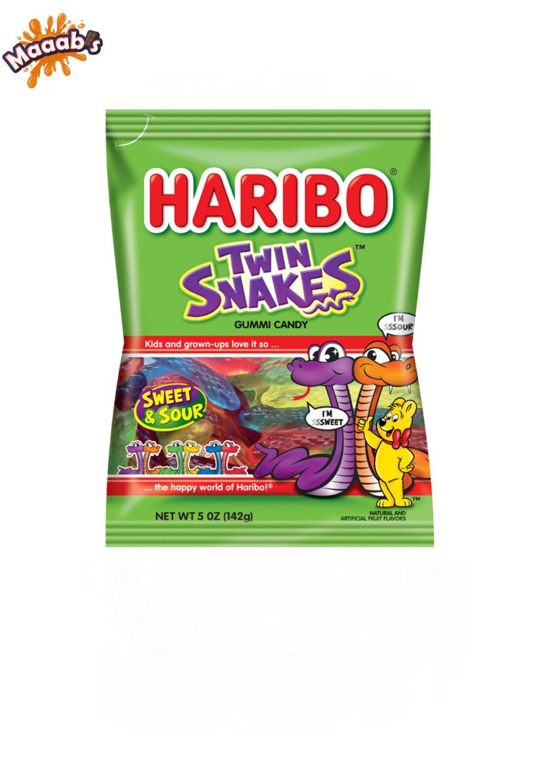 Haribo Twin Snakes 5.0oz (142g) - Maaabs