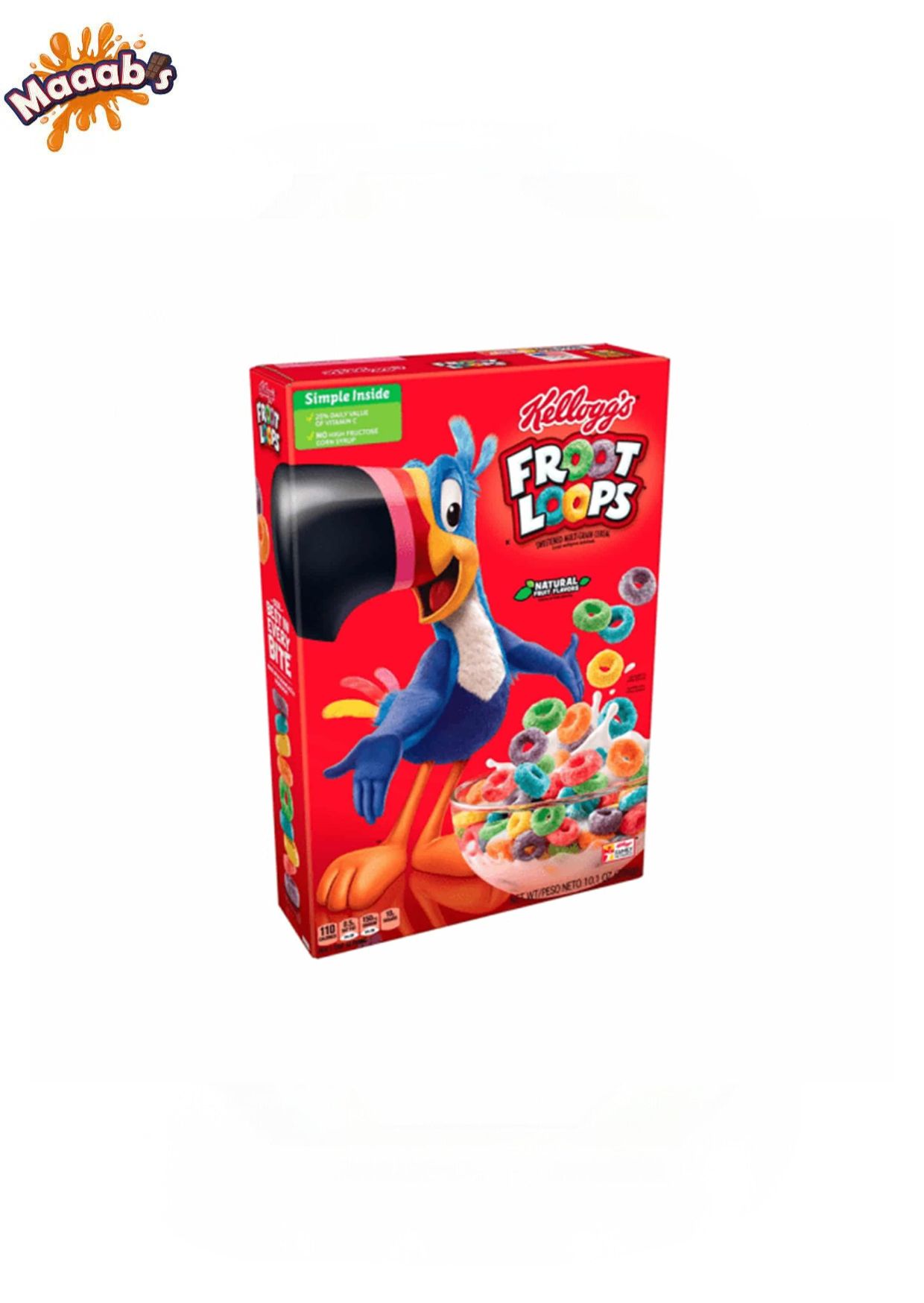 Kellogg’s Froot Loops Natural Fruit Flavors 286g (10.1oz) - Maaabs