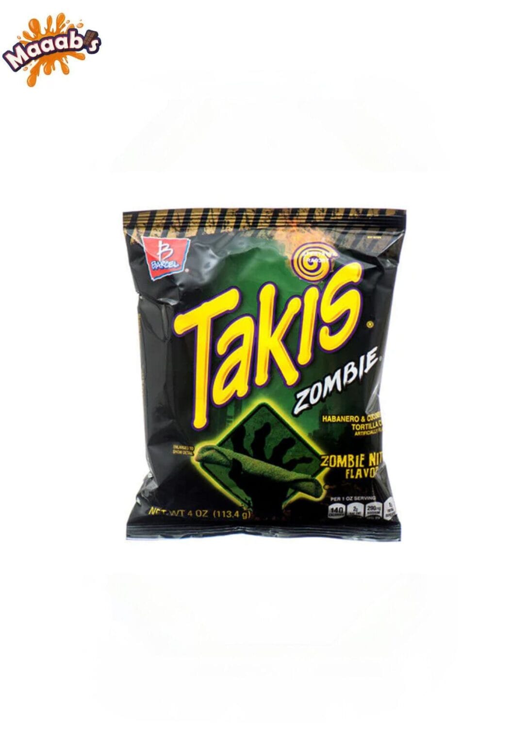 Takis Zombie Tortilla Chips (Habanero & Cucumber) 4oz (113g) - Maaabs